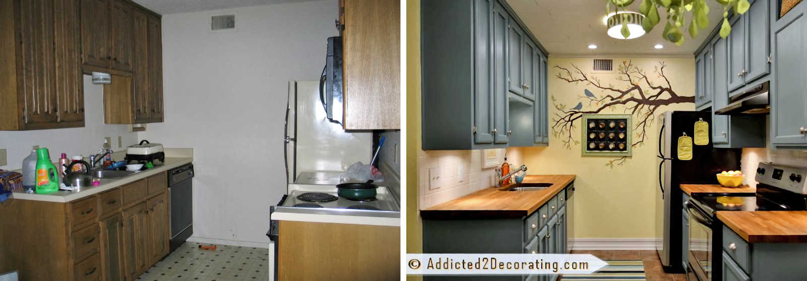 small kitchen remodel - before and after