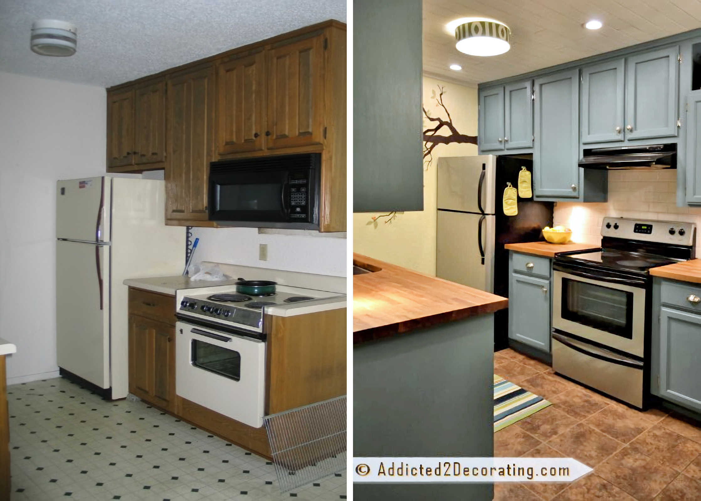 small condo kitchen remodel - before and after