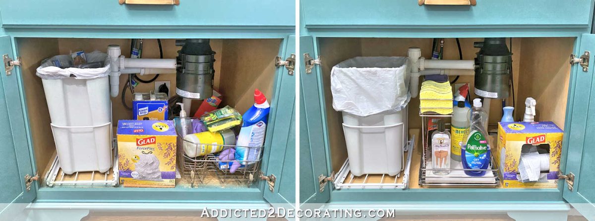 Under Kitchen Sink Organizing - Addicted 2 Decorating®