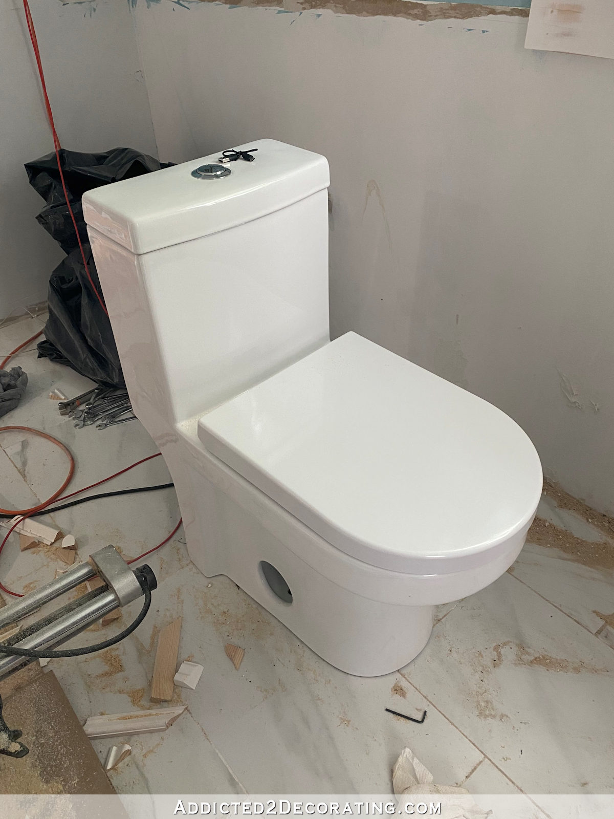 Master Bathroom Progress — Water Closet Close To Being Finished