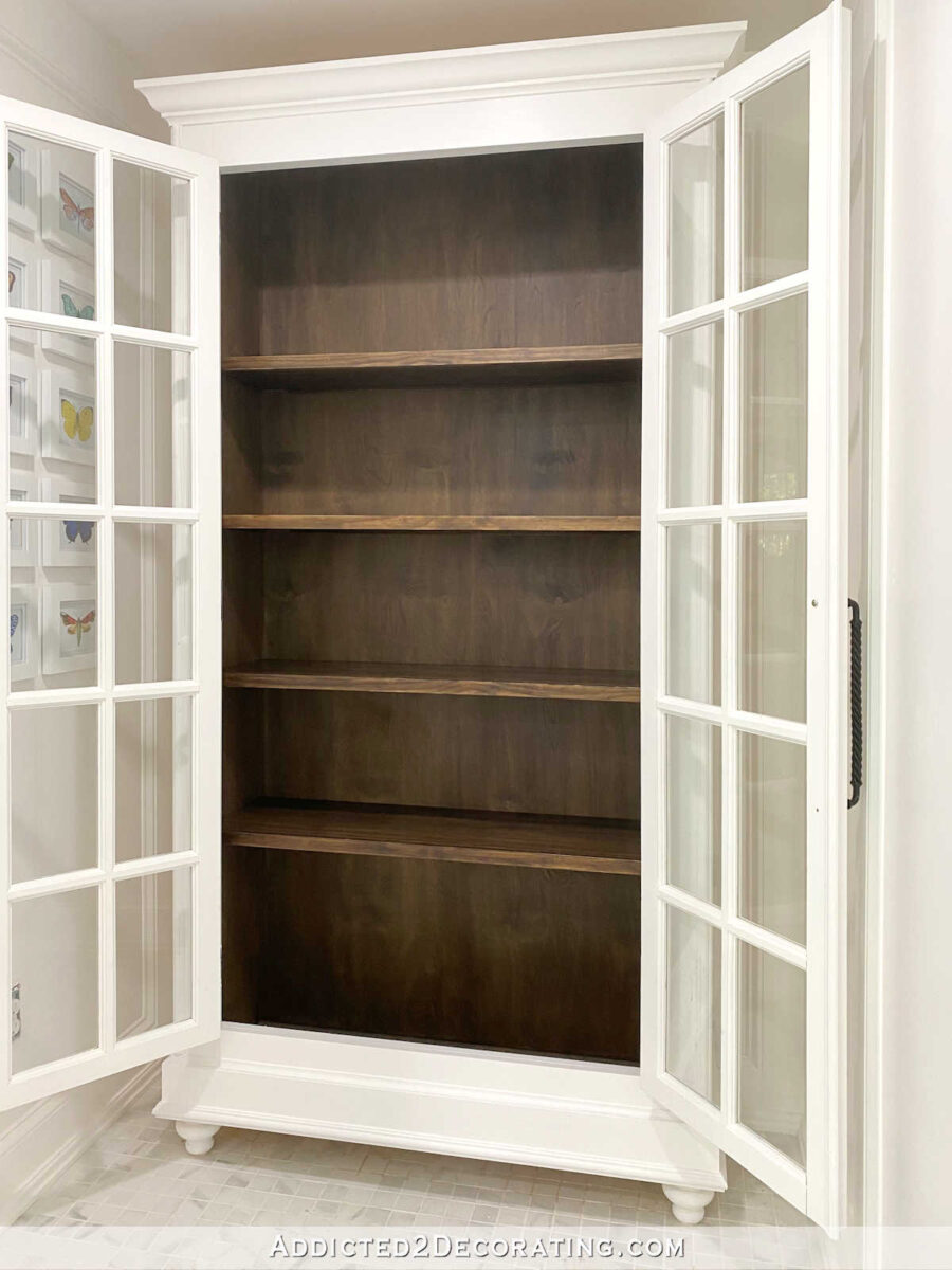 How to Build Wood DIY Closet Shelves, Finishing with Beautiful Stain and  Top Coat