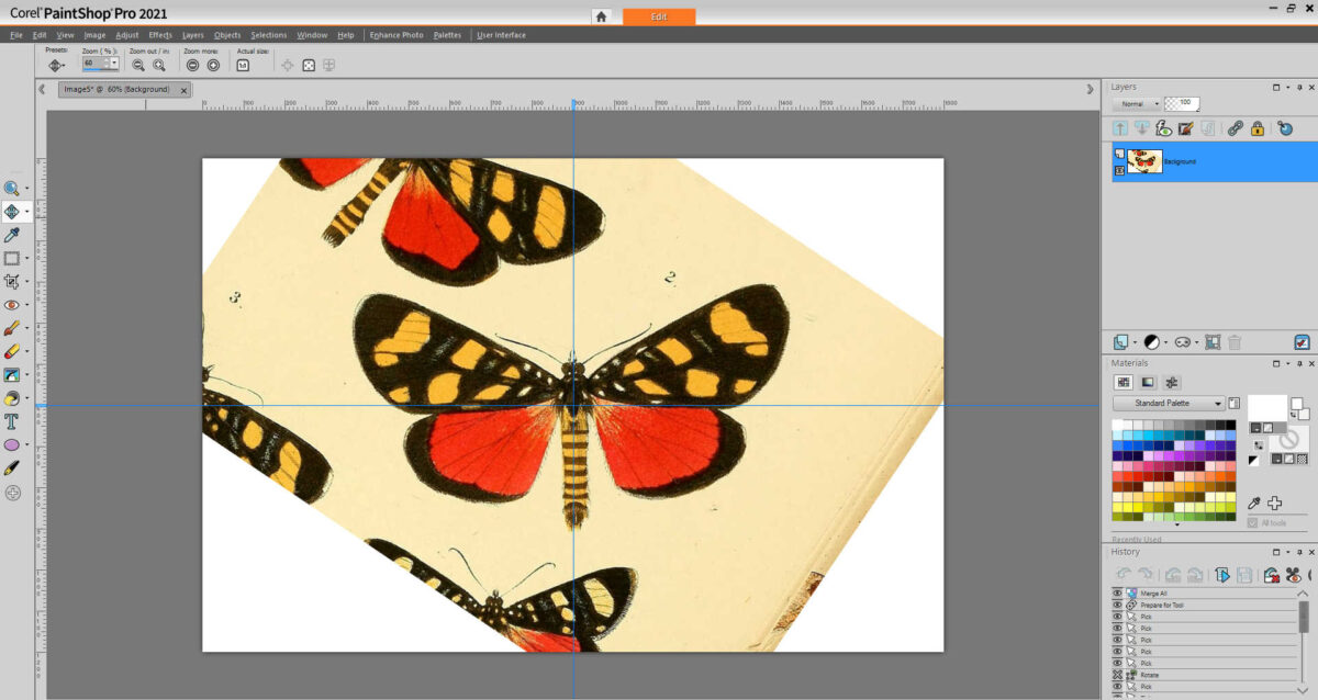 how to edit images to use for artwork using Corel PaintShop Pro 14