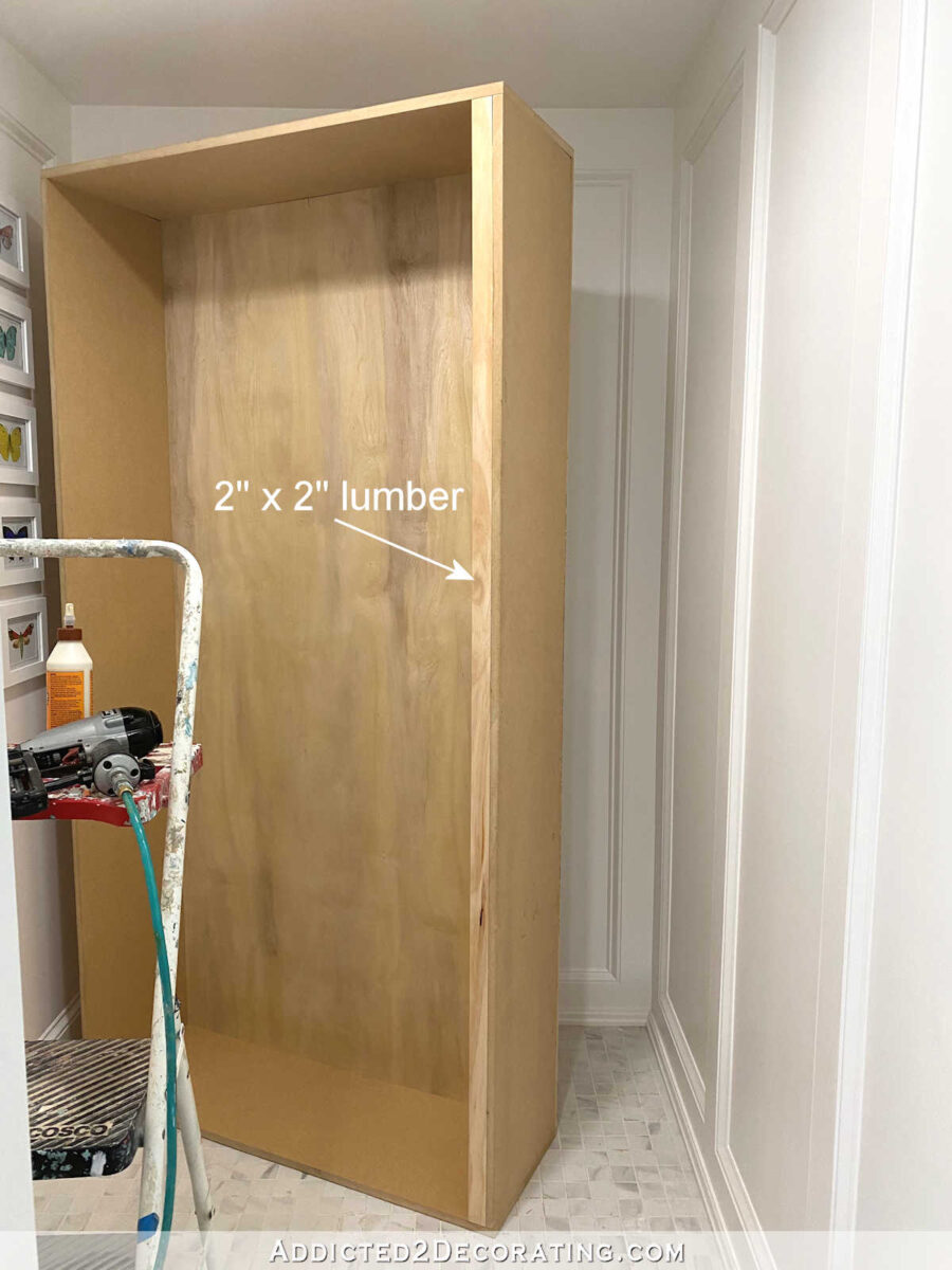 large DIY cabinet with glass doors 10