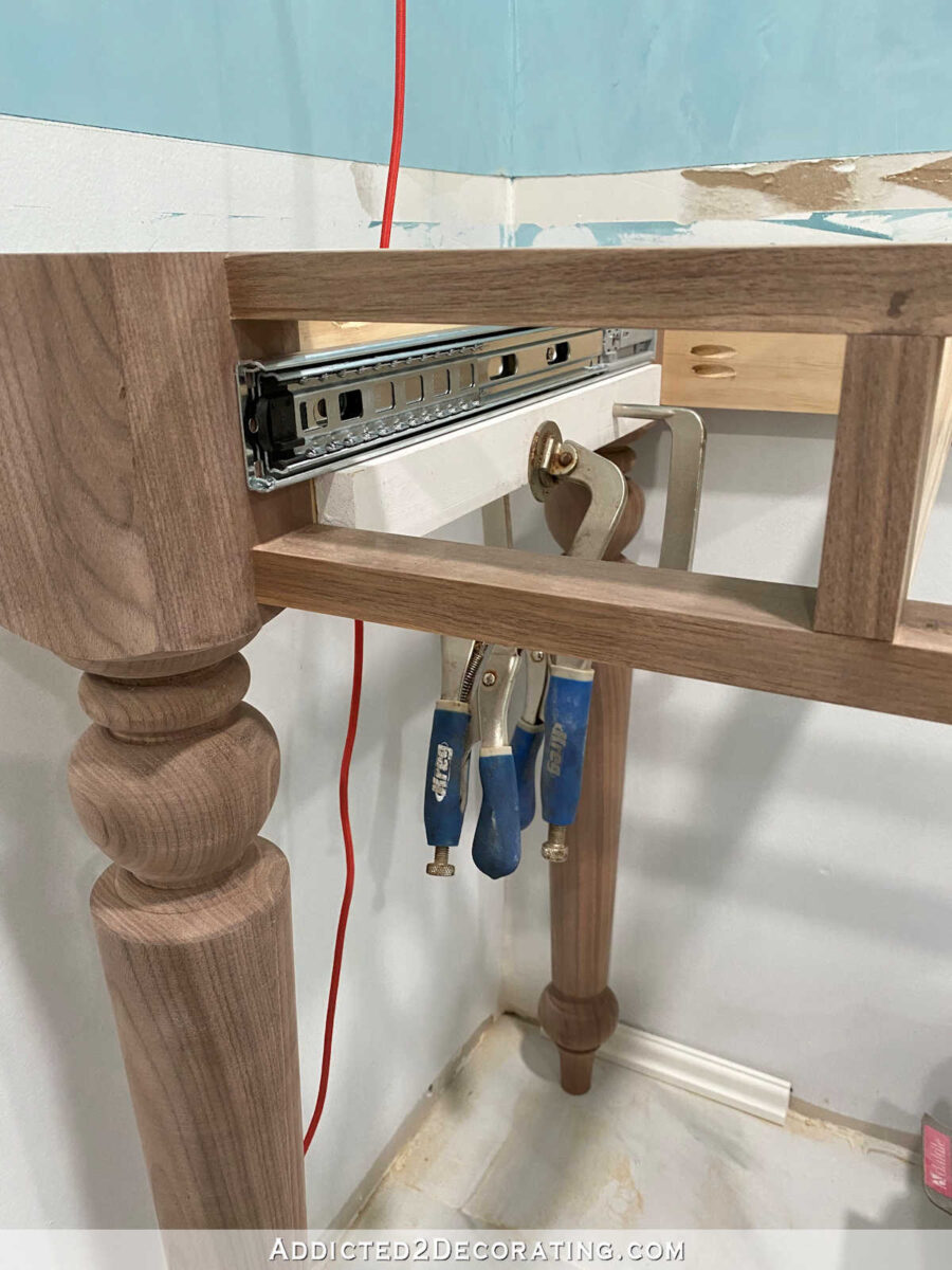 DIY Table-Style Bathroom Vanity With Drawers (Part 1 - The Basic Build ...