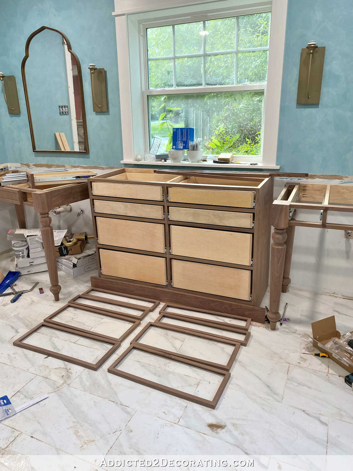 Master Bathroom Cabinet Progress + A Look Back