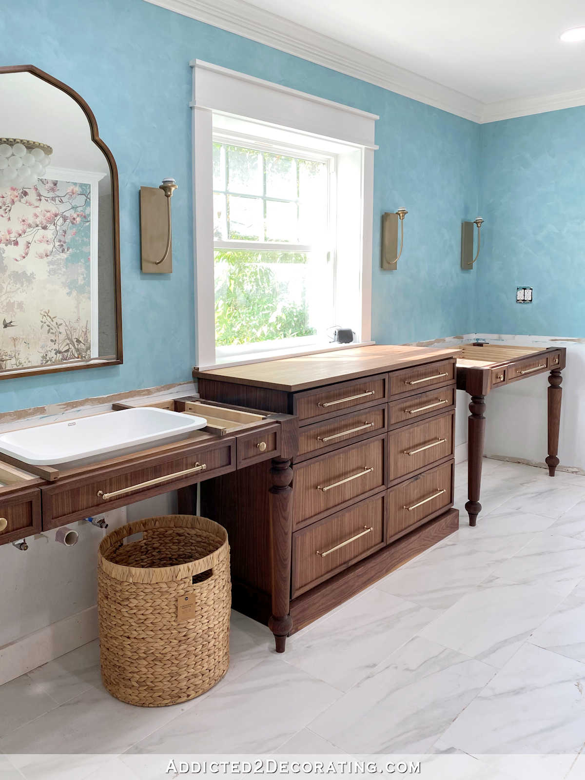 The Master Bathroom Cabinet & Vanities Are Finished!