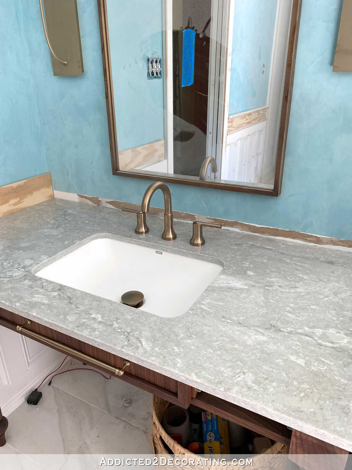 bathroom quartz countertops installed 5