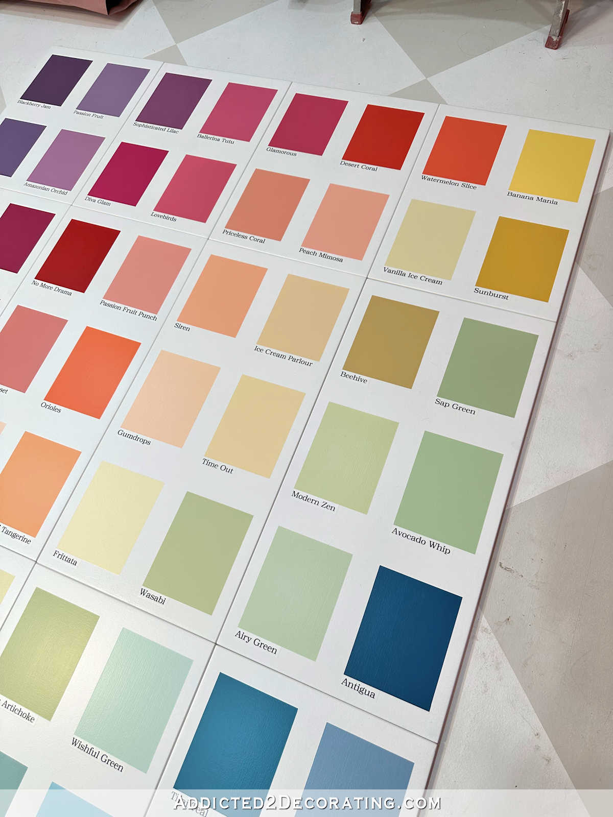 My 72-Color Paint Swatch Cabinets - Part 2 (The Cabinet Doors Are ...