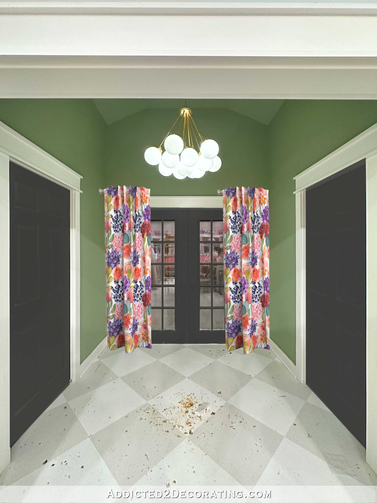 Testing Door Colors For Studio Back Entry