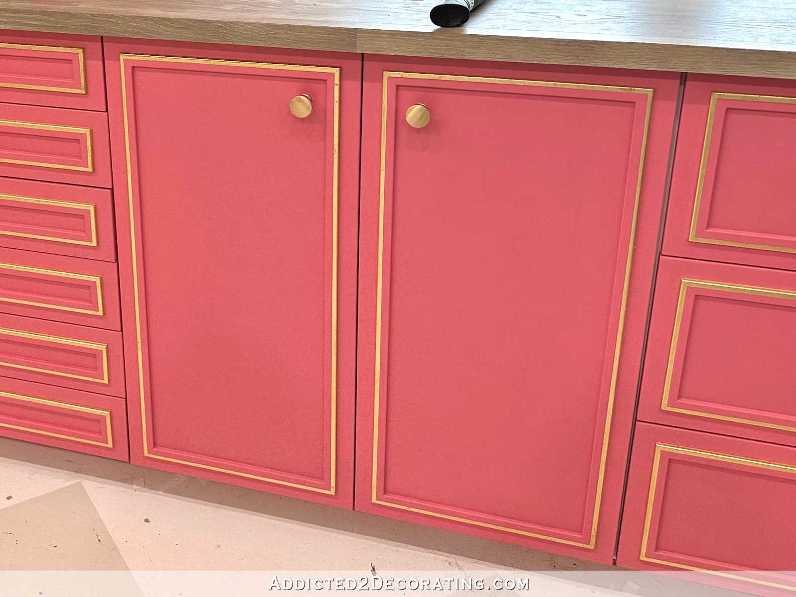 A Much Easier Way To “Gold Leaf” Cabinets (And Many Other Things)