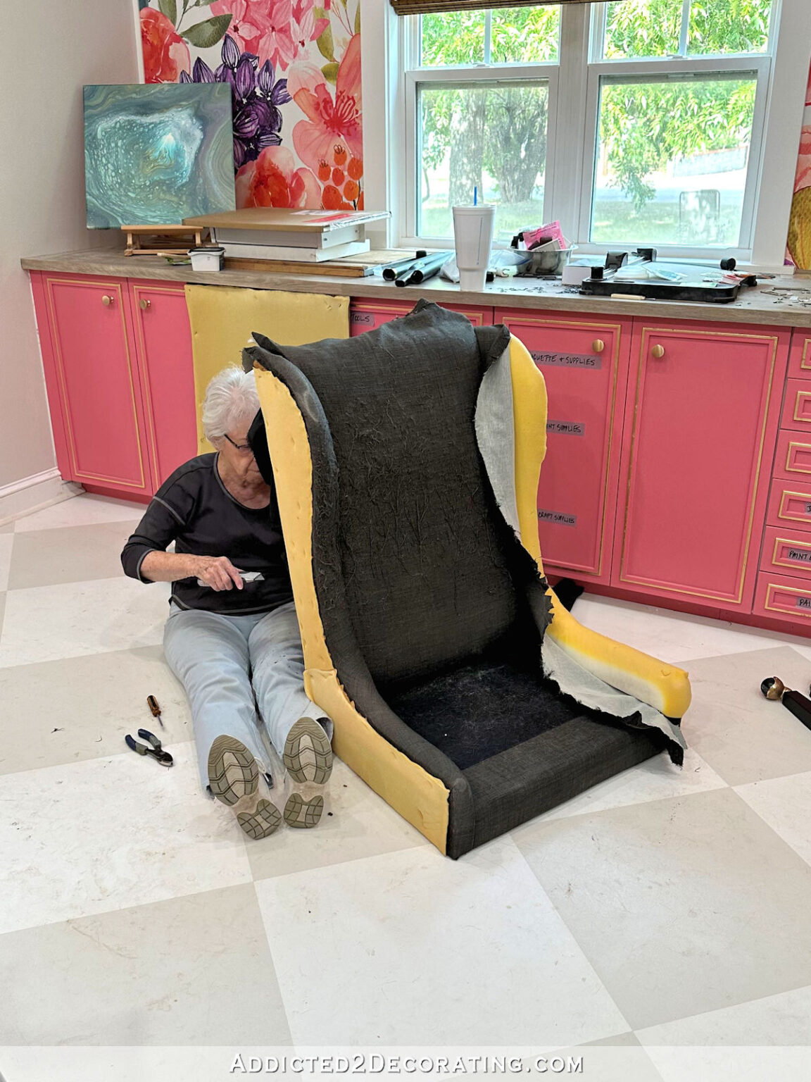 How To Reupholster A Chair - Part 1 (Removing The Fabric & Making ...
