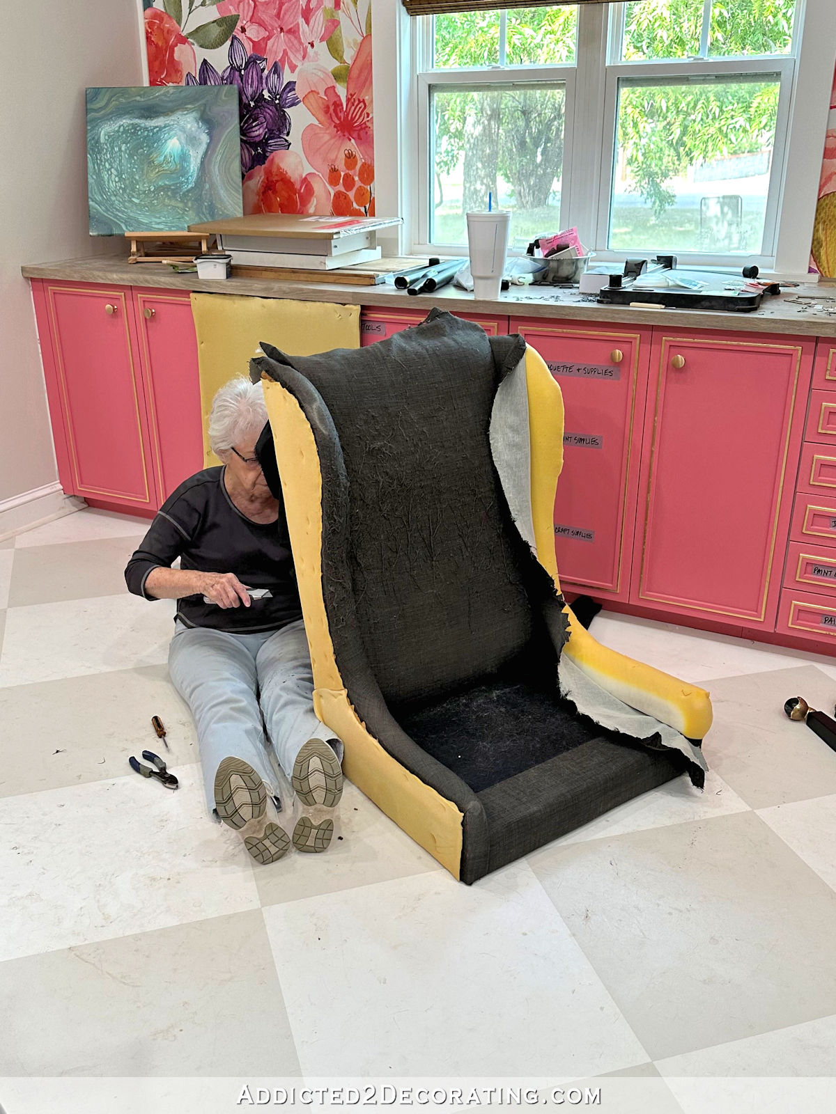 How To Reupholster A Chair - Part 1 (Removing The Fabric & Making ...