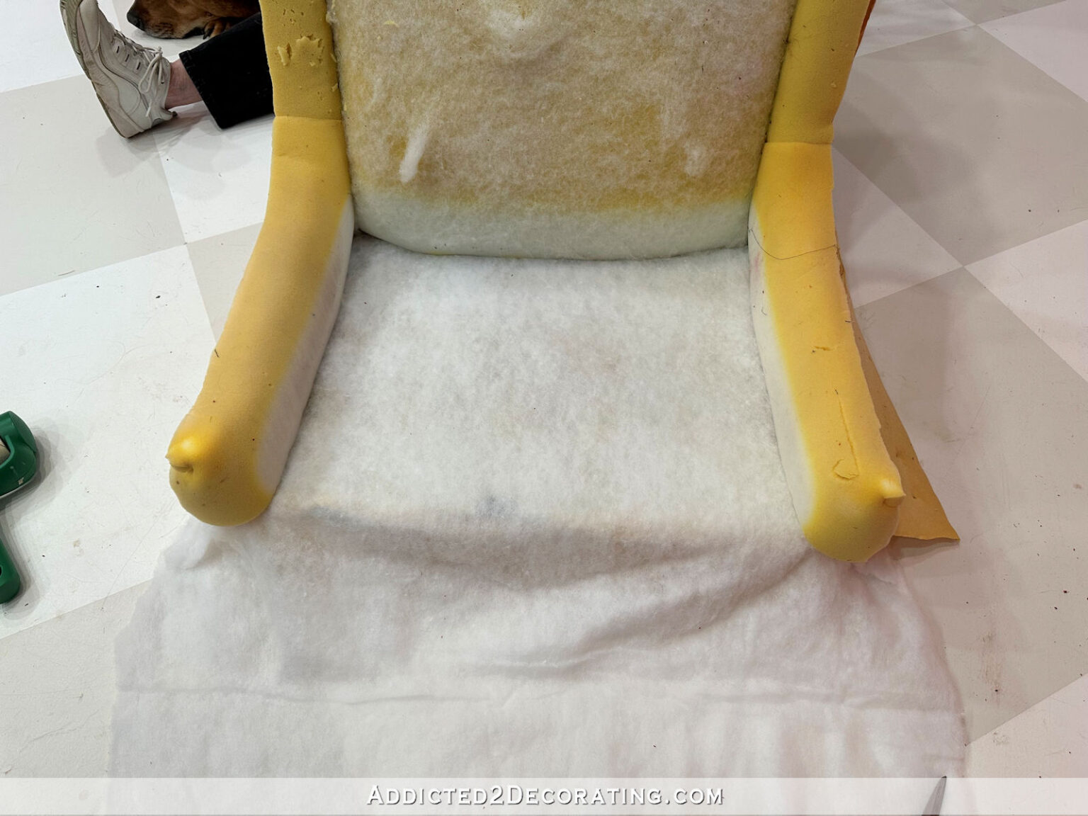 How To Reupholster A Chair – Part 2 (Attaching The New Fabric To The ...