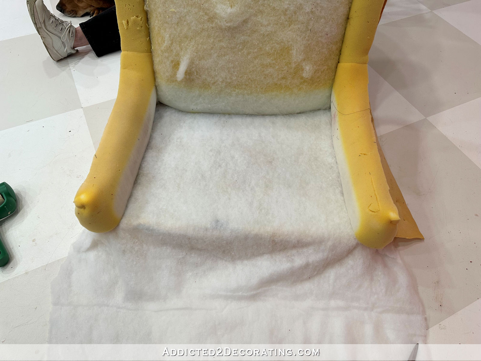 How To Reupholster A Chair – Part 2 (Attaching The New Fabric To The ...
