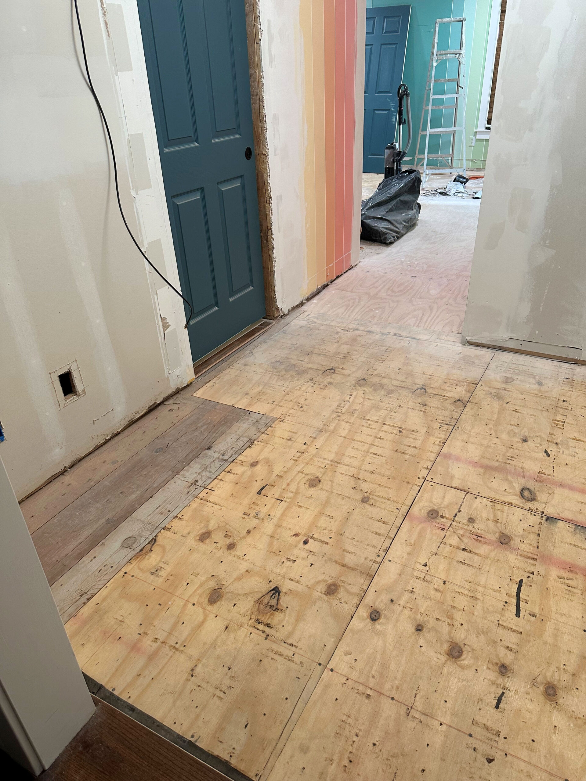 Back To Plan A For The Hallway Floor