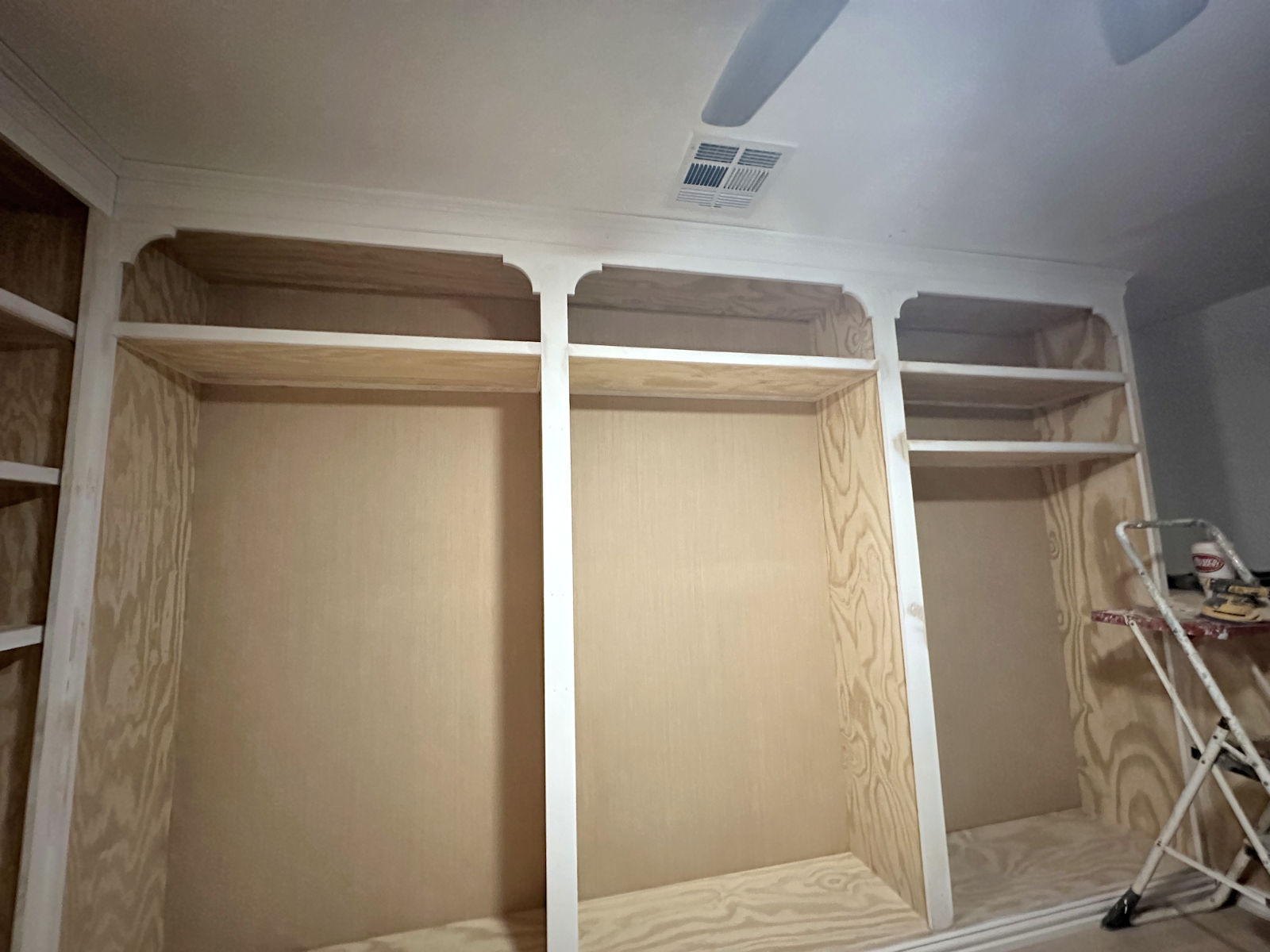 Image showcasing Adding Flourish And Pretty Molding To My Closet Cabinets - Addicted 2 ...
