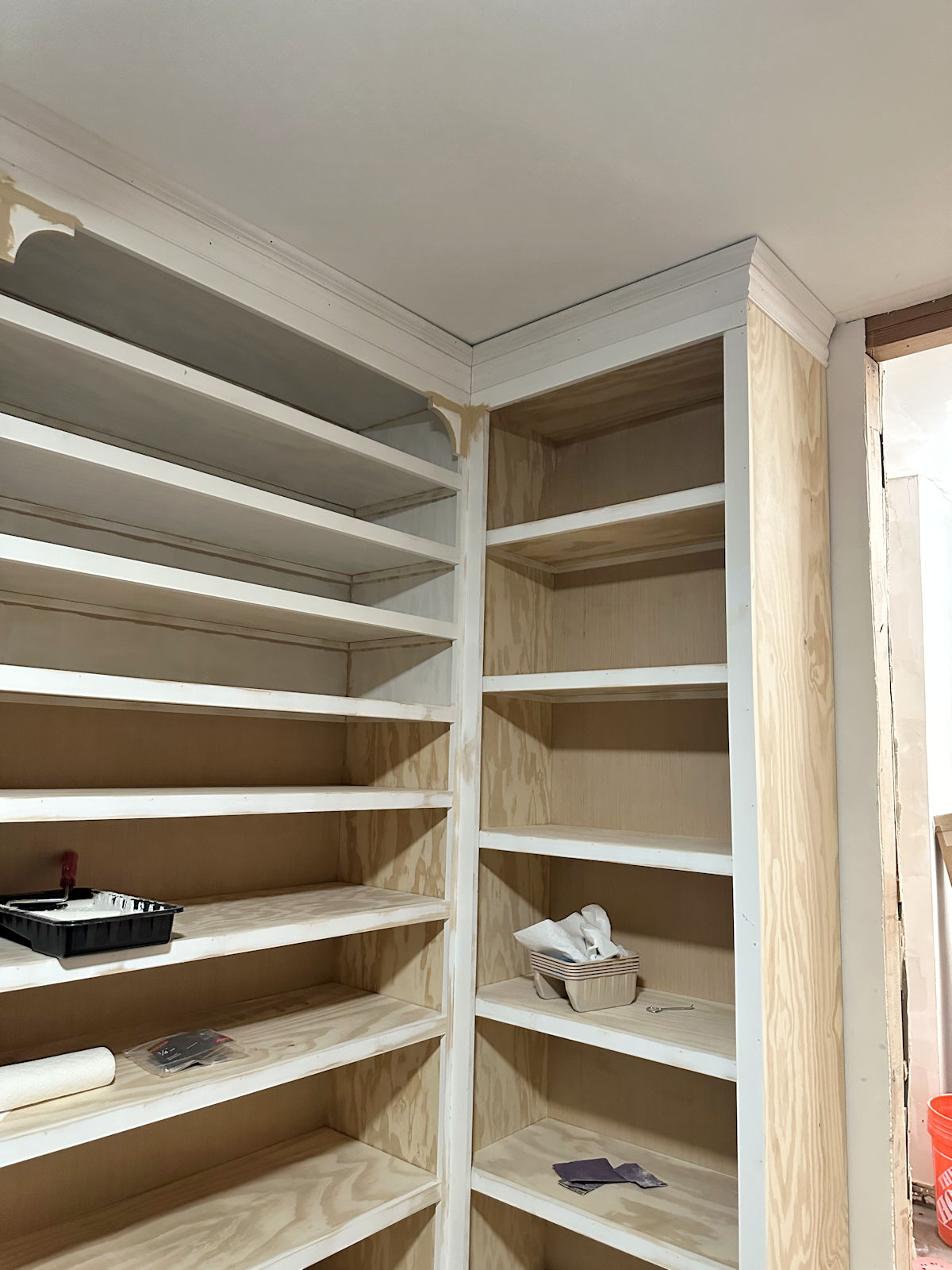 Adding Flourish And Pretty Molding To My Closet Cabinets - Addicted 2 ...