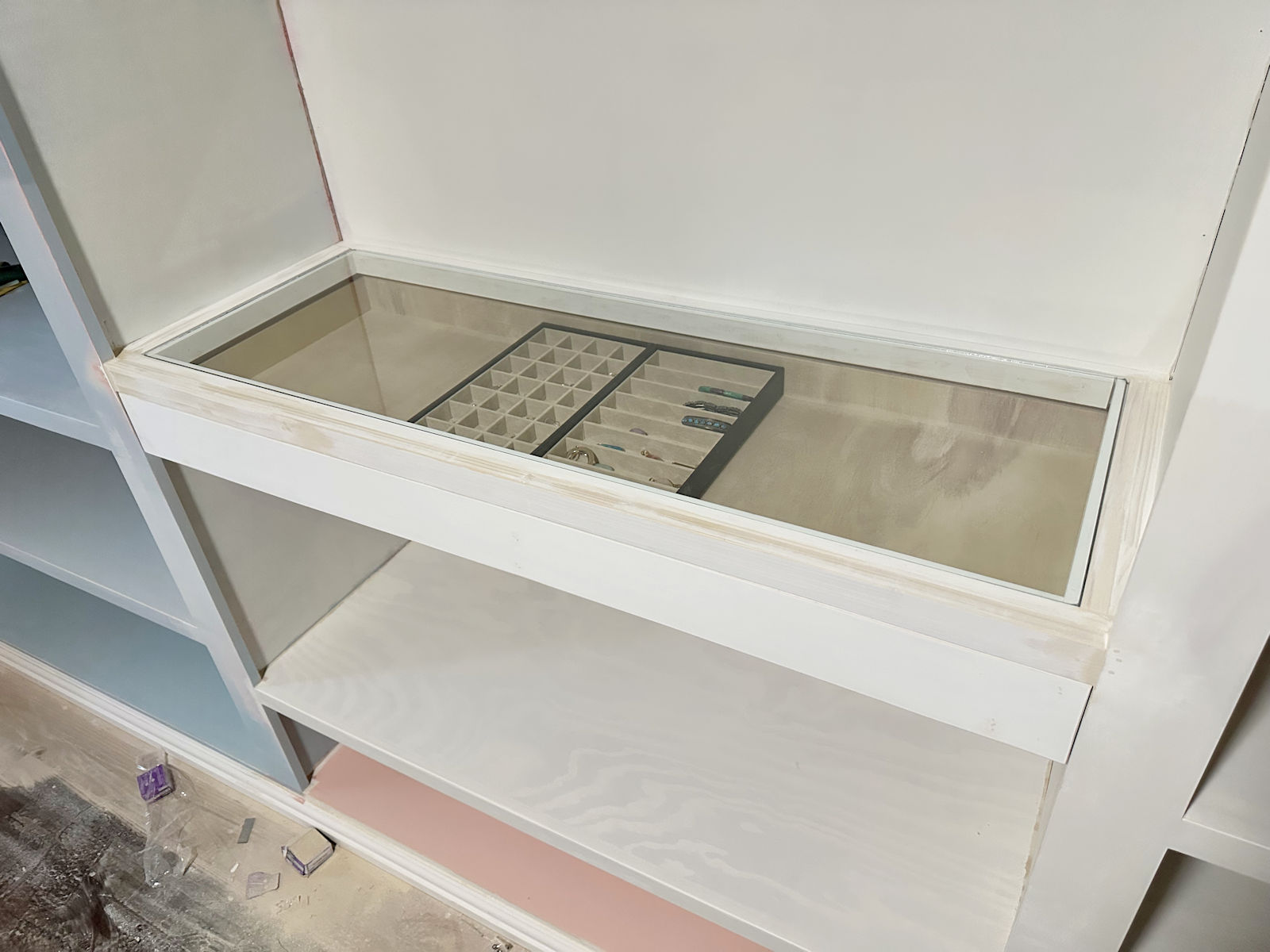 DIY Jewelry Organizer – Building My Jewelry Drawer With Glass Countertop