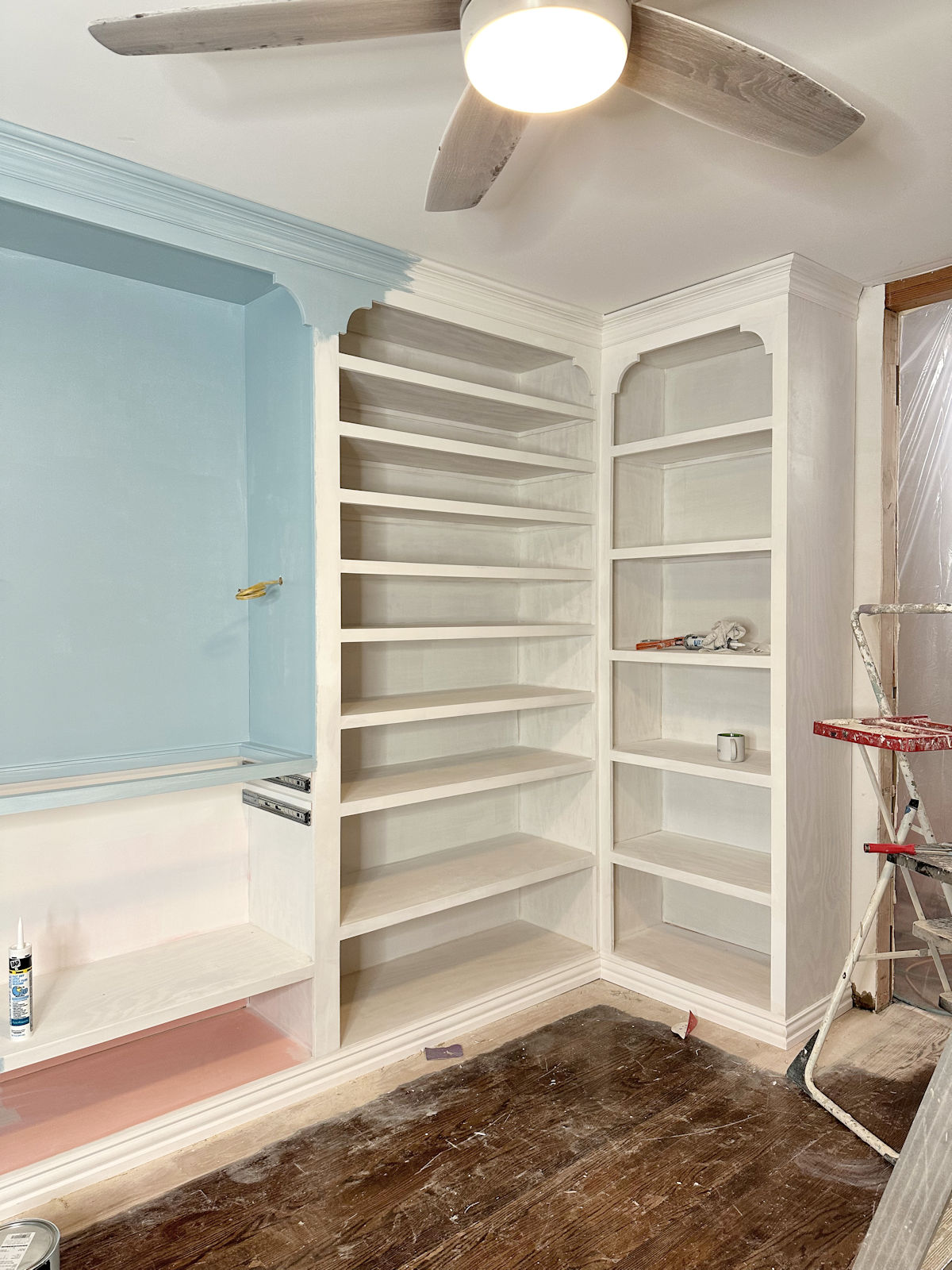 Walk-In Closet Progress – I Finally Started Painting!! (Plus, To Color-Drench Or Not?)