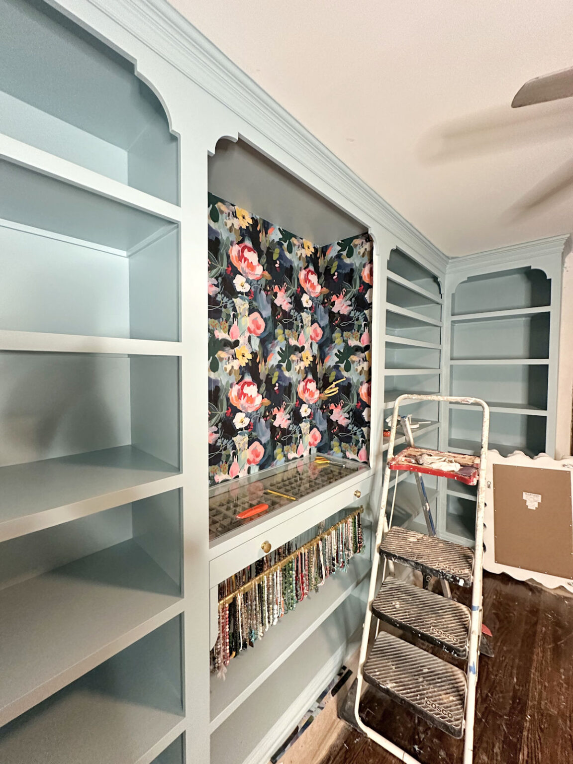 The Wallpaper Is Up! (DIY Walk-In Closet Progress) - Addicted 2 Decorating®