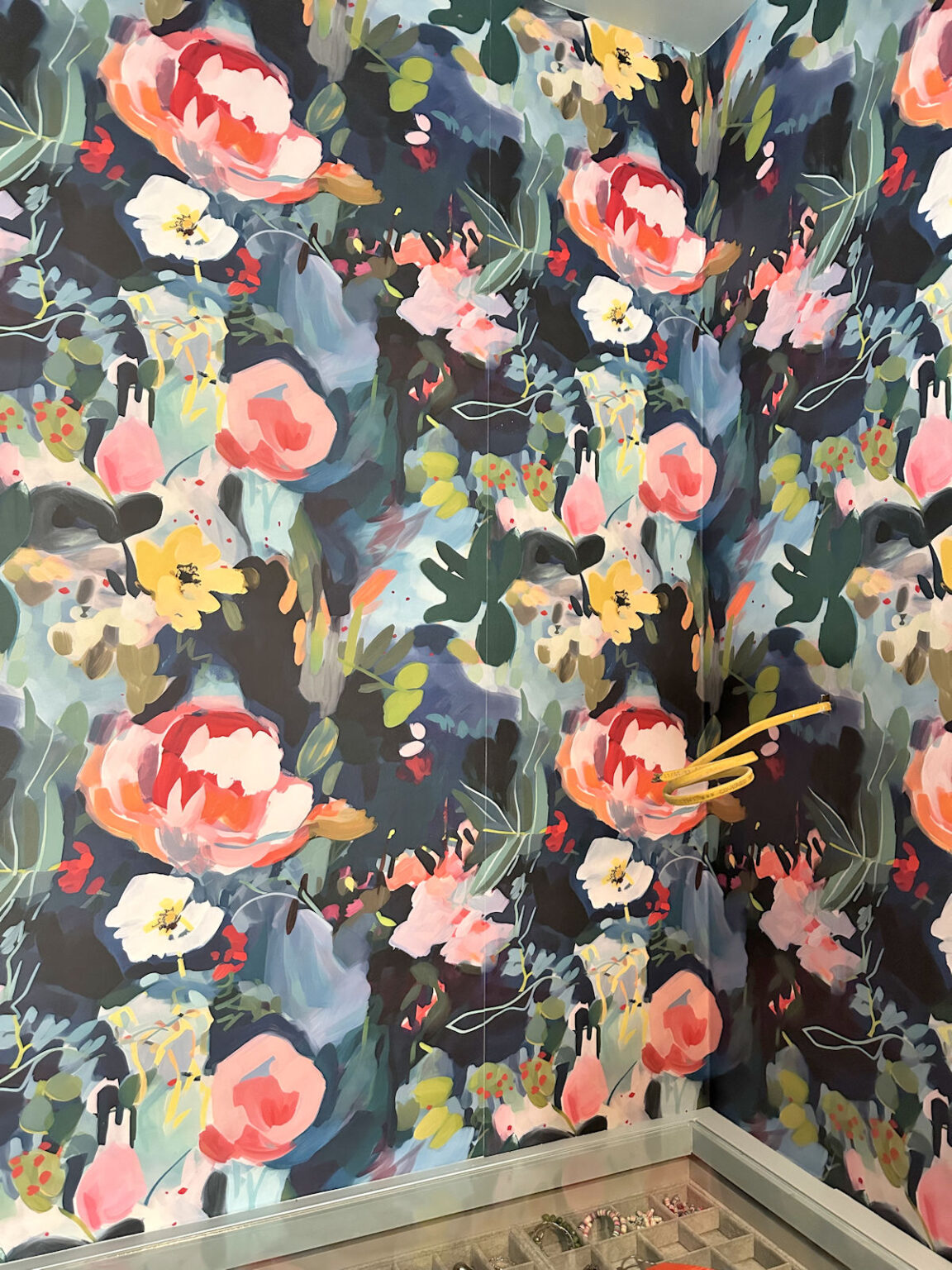 The Wallpaper Is Up! (DIY Walk-In Closet Progress) - Addicted 2 Decorating® - Textured Wall Decor For Small Walk-In Closets