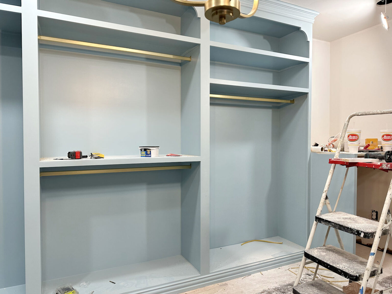 Walk-In Closet Progress - Closet Rods & Finished Ceiling (Plus, Two DIY ...