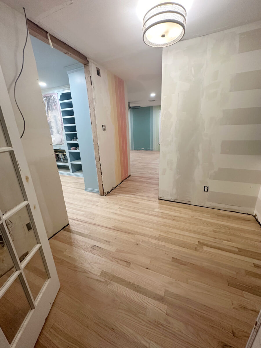 Bona Natural Seal on red oak hardwood floors -- NO RED OUT USED