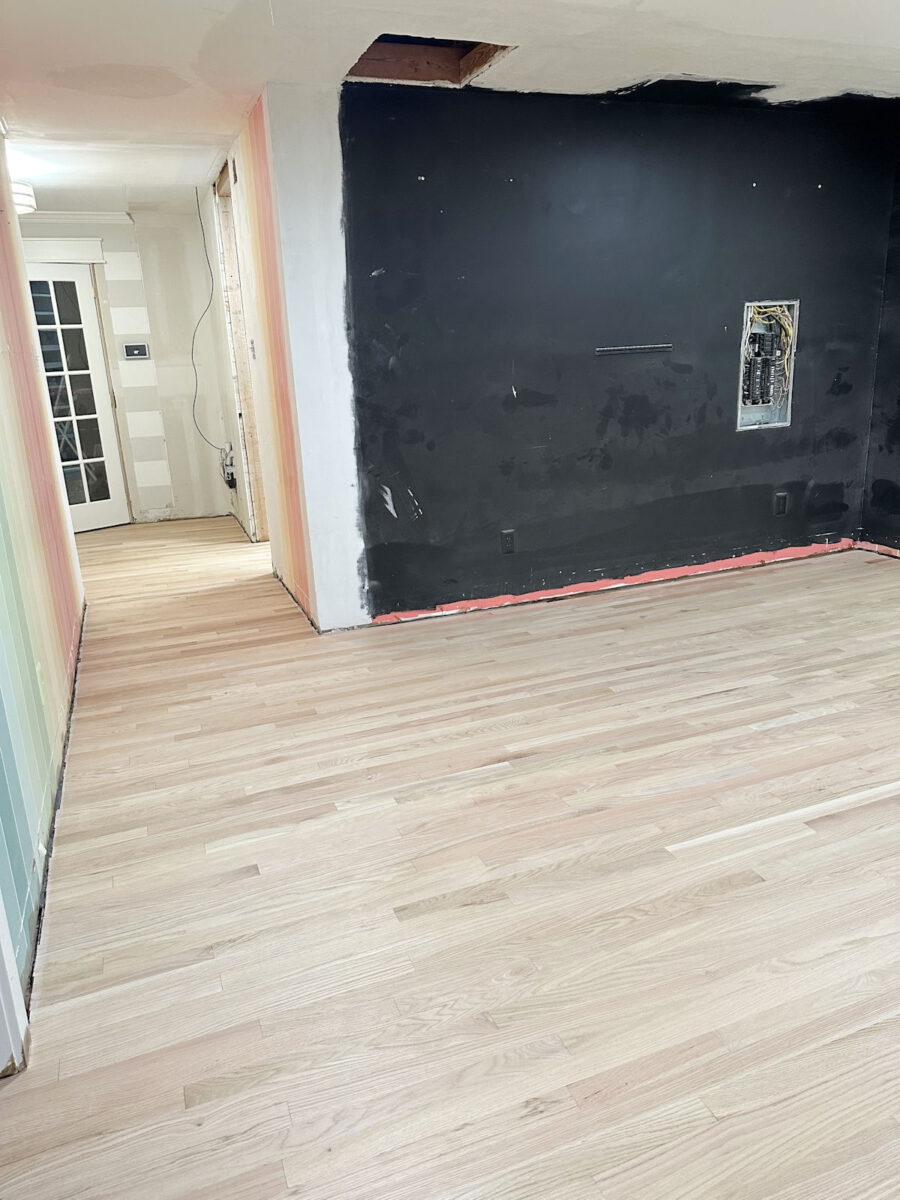Bona Natural Seal on new red oak hardwood floors