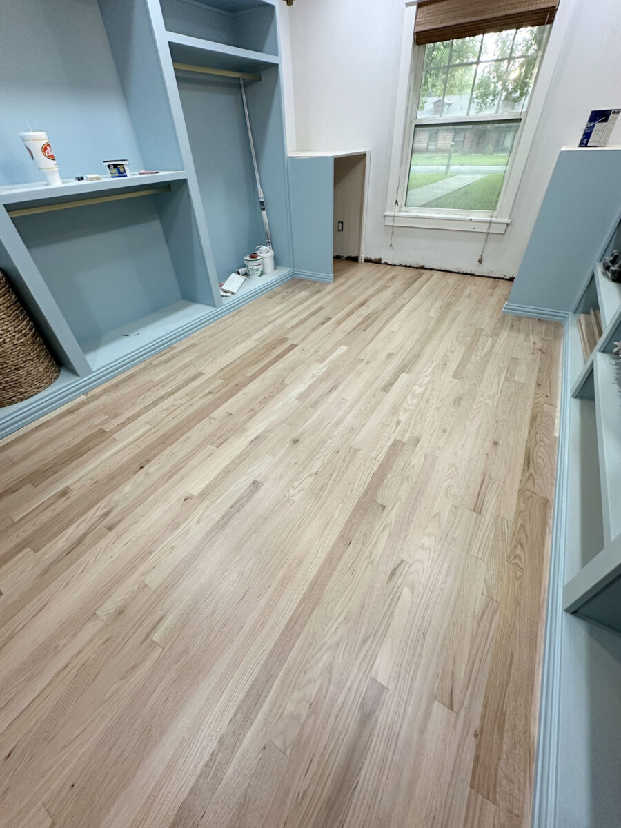 Bona Natural Seal on red oak hardwood floors