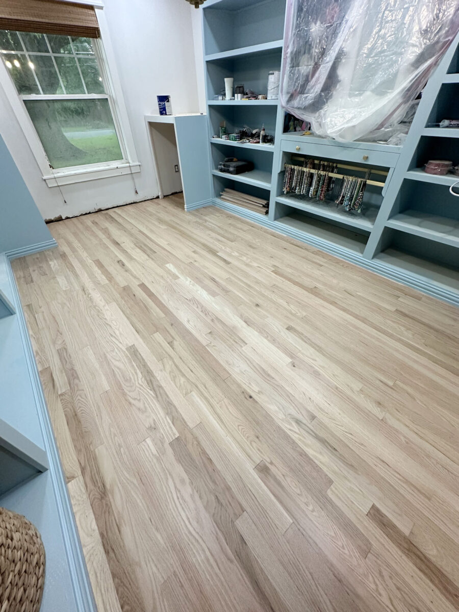 Bona Natural Seal and Traffic HD on red oak