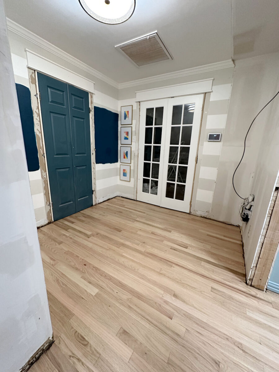 Bona Natural Seal and Bona Traffic HD on red oak hardwood floors