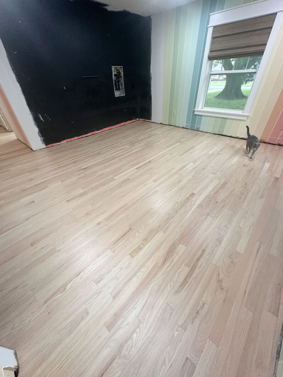 Bona Natural Seal on red oak (no Bona Red Out used)
