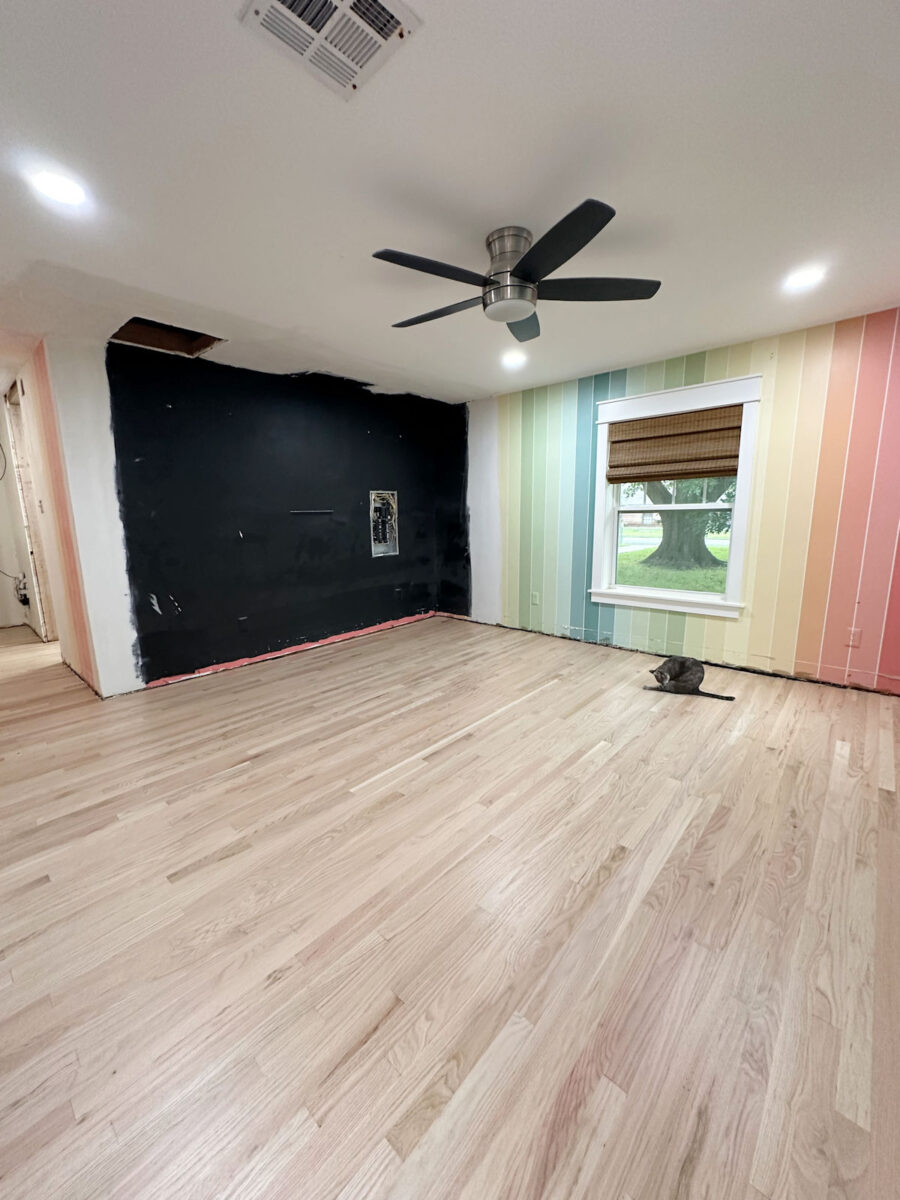 Bona Natural Seal on red oak with no Bona Red Out used