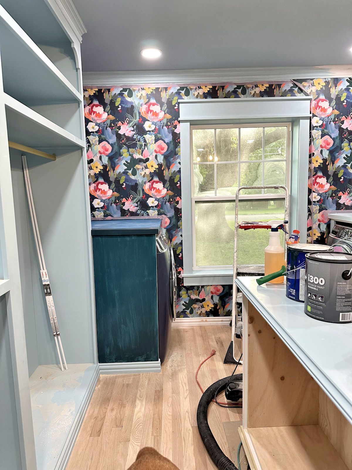 What Color Should I Paint The Washer And Dryer Cabinets? (Two Options) — Walk-In Closet Progress
