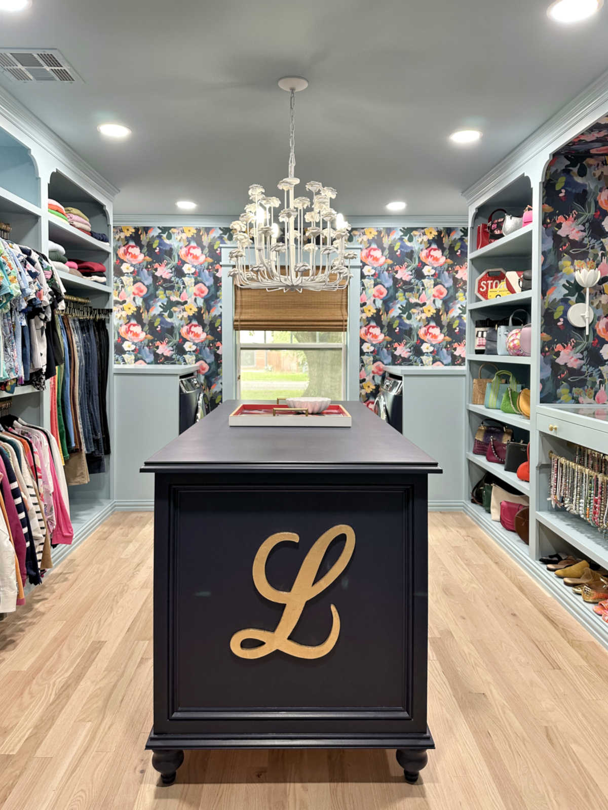 My Finished Walk-In Closet With Laundry Area — Before & After!