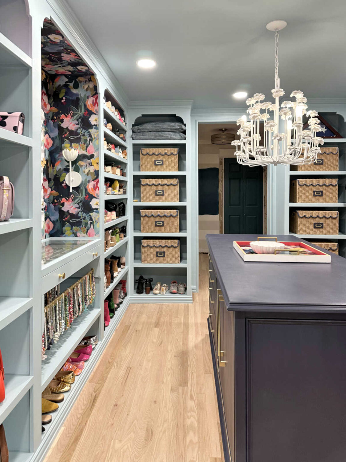 My Finished Walk-In Closet With Laundry Area - Before & After ...