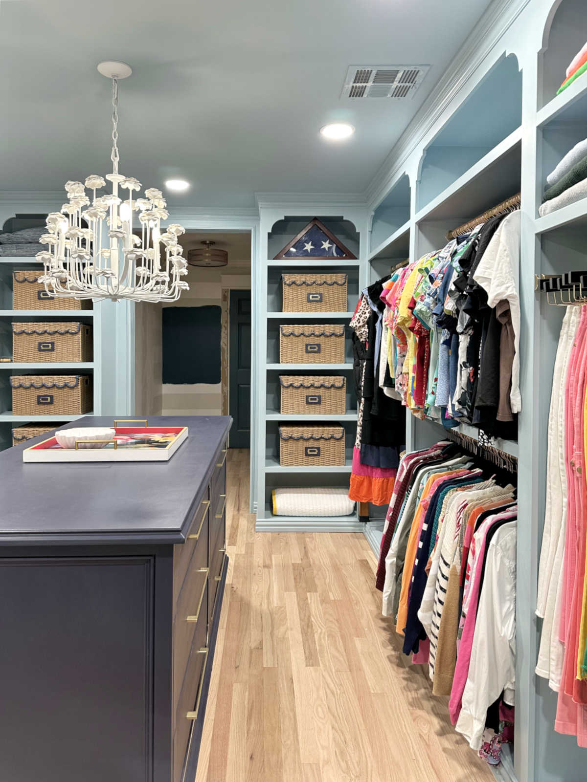 My Finished Walk-In Closet With Laundry Area - Before & After ...