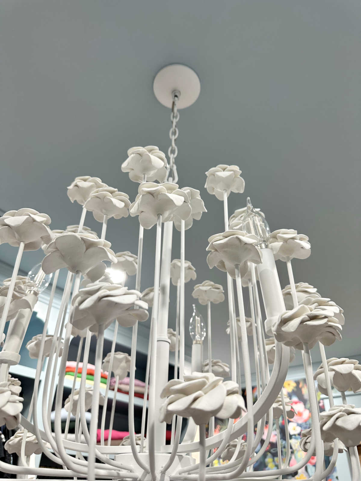 DIY Flower Chandelier — Finished!
