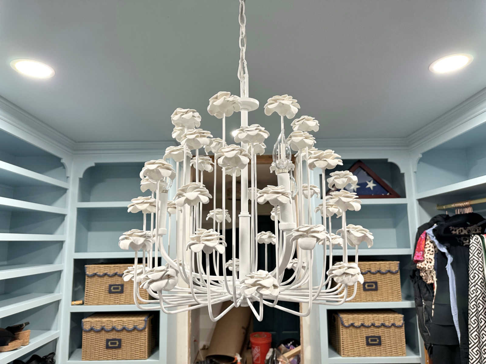 DIY Flower Chandelier — Finished!