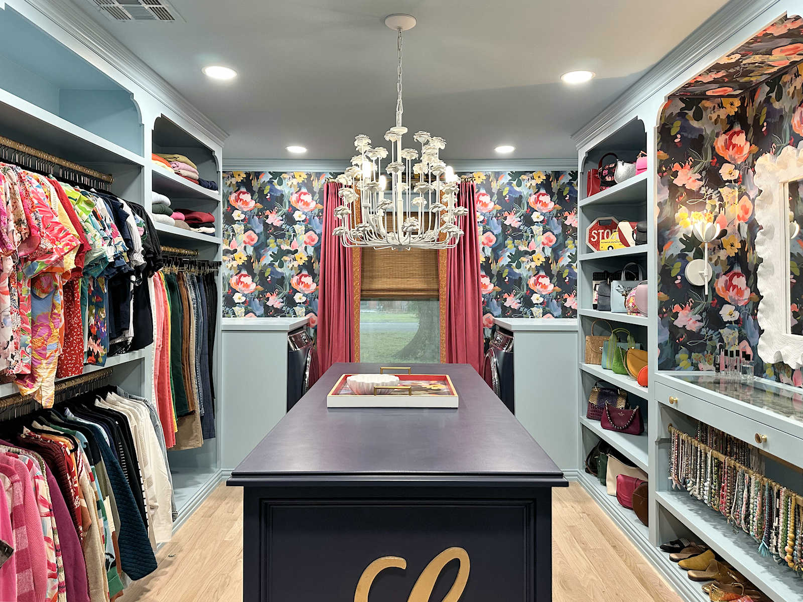 Adding Colorful Curtains To My Walk-In Closet Window