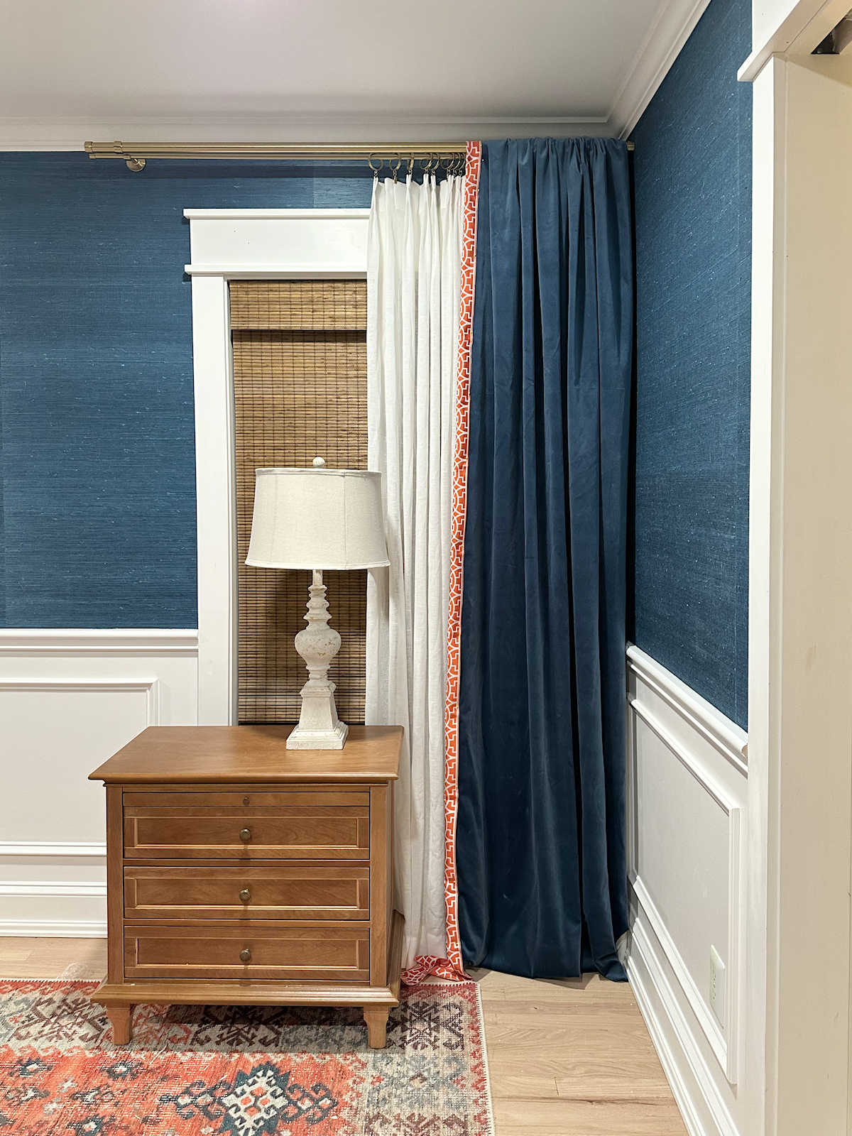 Bedroom Draperies Sneak Peek And My Search For A Unique Frame For Our Chapel Picture