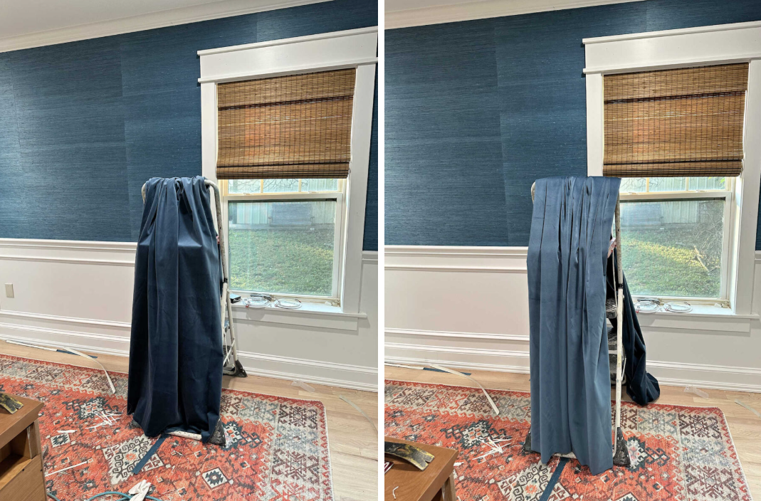 Bedroom Drapery Options (One Fabric, Two Options, Two Different Looks)