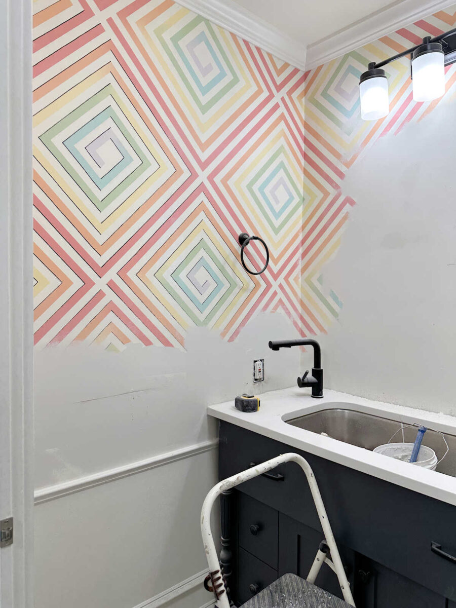 Repairing a bathroom wall after removing tile and trim