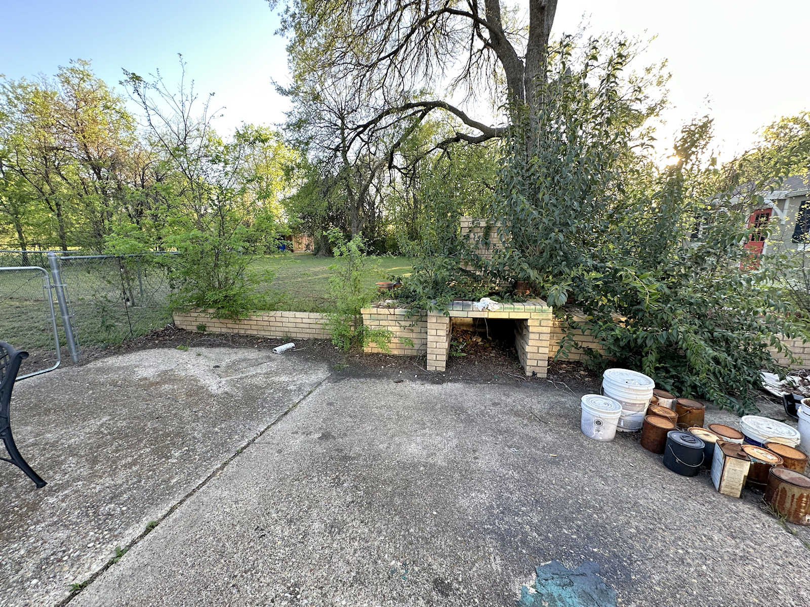 Working Out My Anxiety And Frustrations (Goodbye, Outdoor Fireplace!)