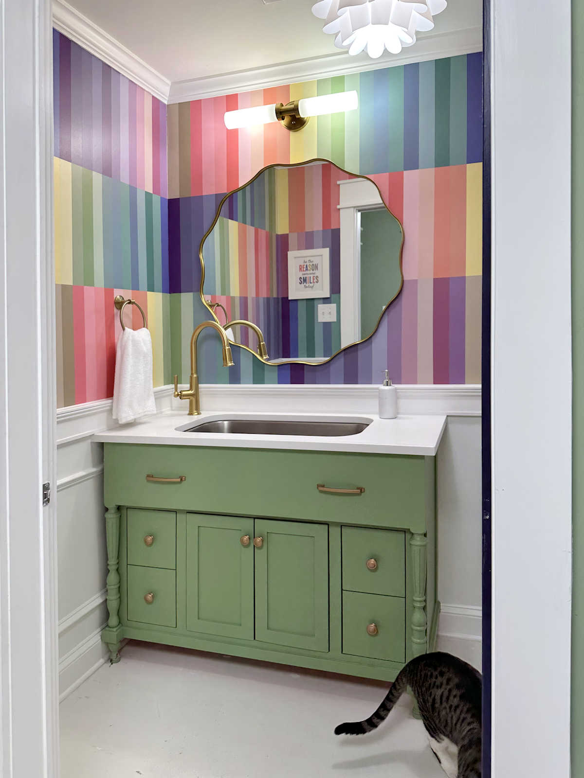 Studio Half Bathroom — FINISHED! (Before And After)