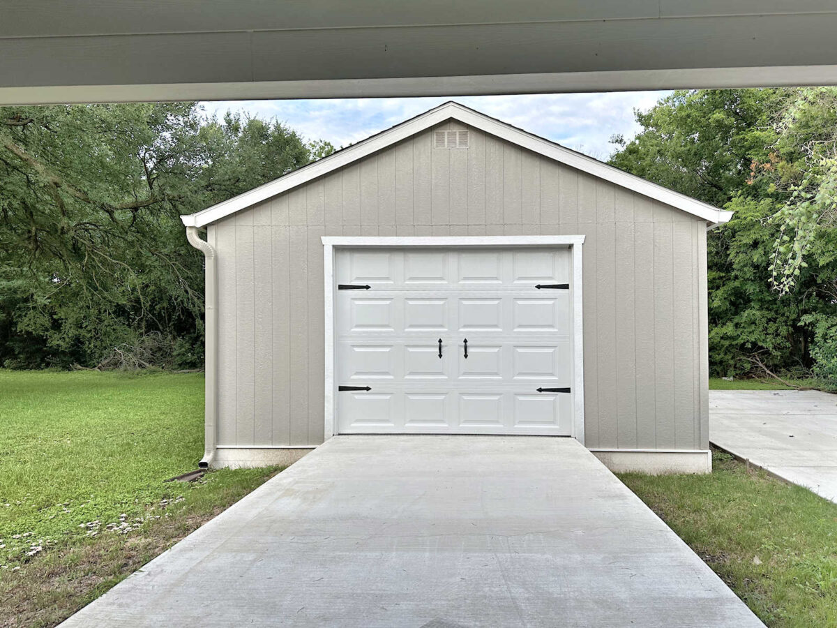 Simple upgrade for a plain garage door -- magnetic faux hinges and handles for carriage door appearance