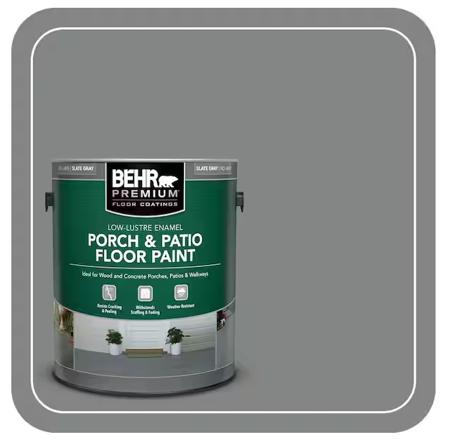 Behr Porch & Patio Floor Paint -- Why I chose not to use this on my concrete steps