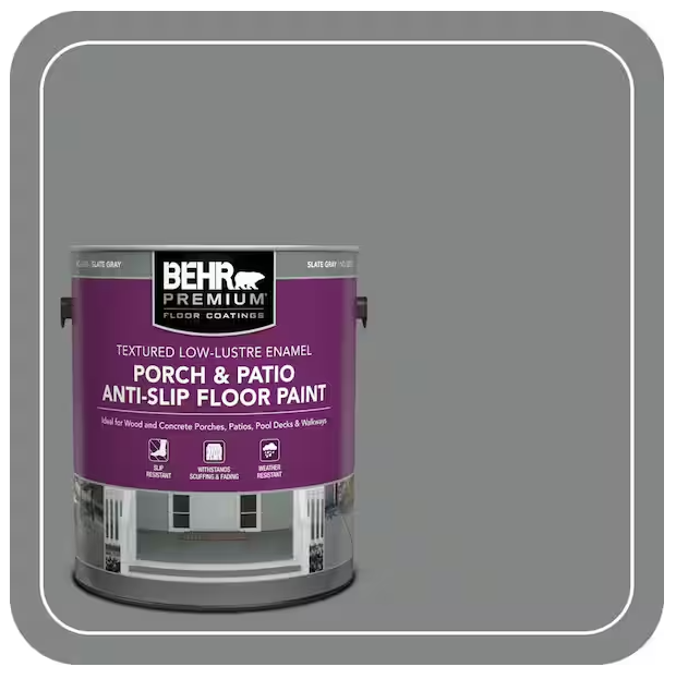 Behr Porch & Patio Anti-Slip Floor Paint -- why I chose this for my exterior concrete steps