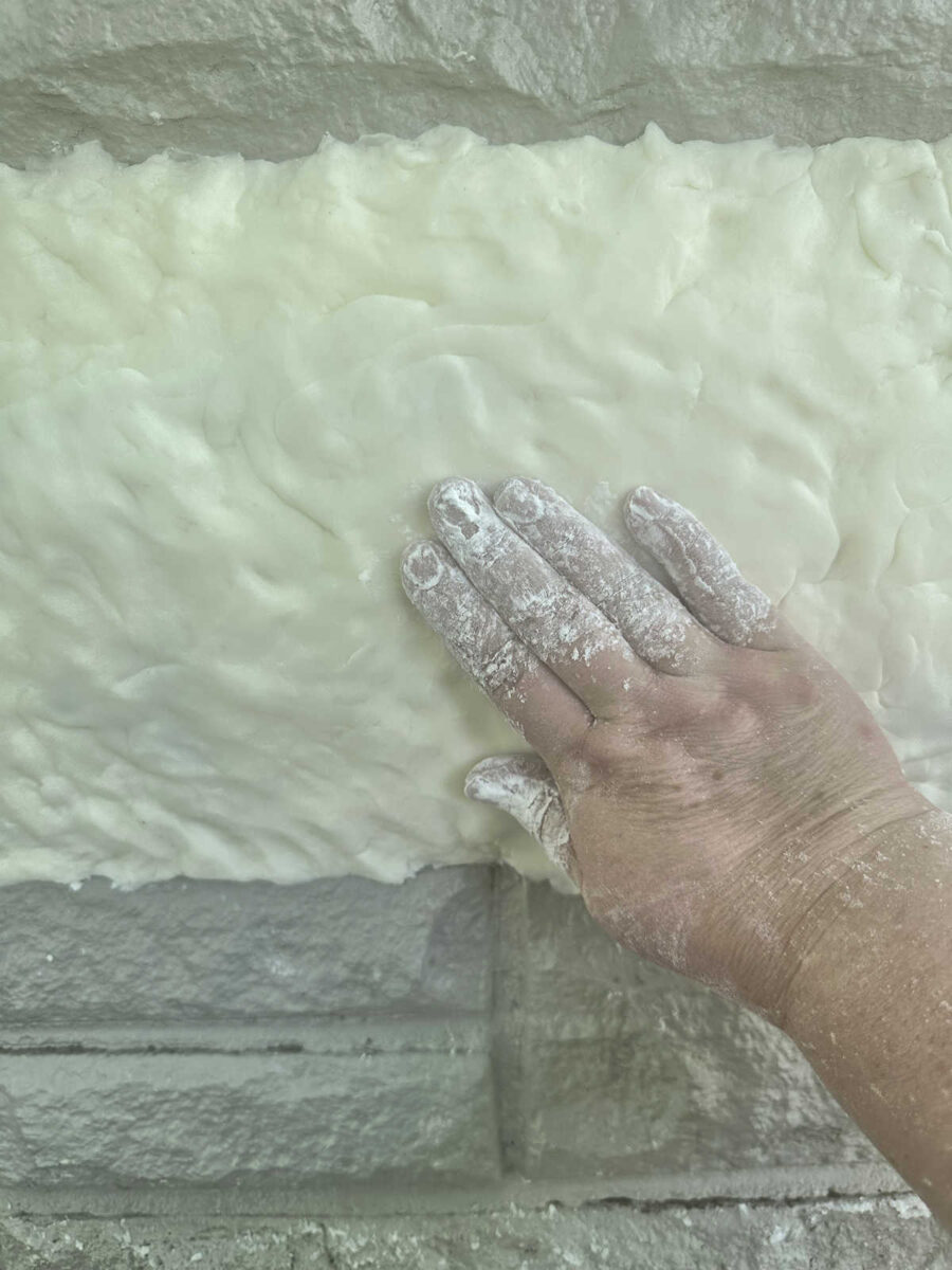 How to make a DIY stone textured silicone mat for pouring concrete