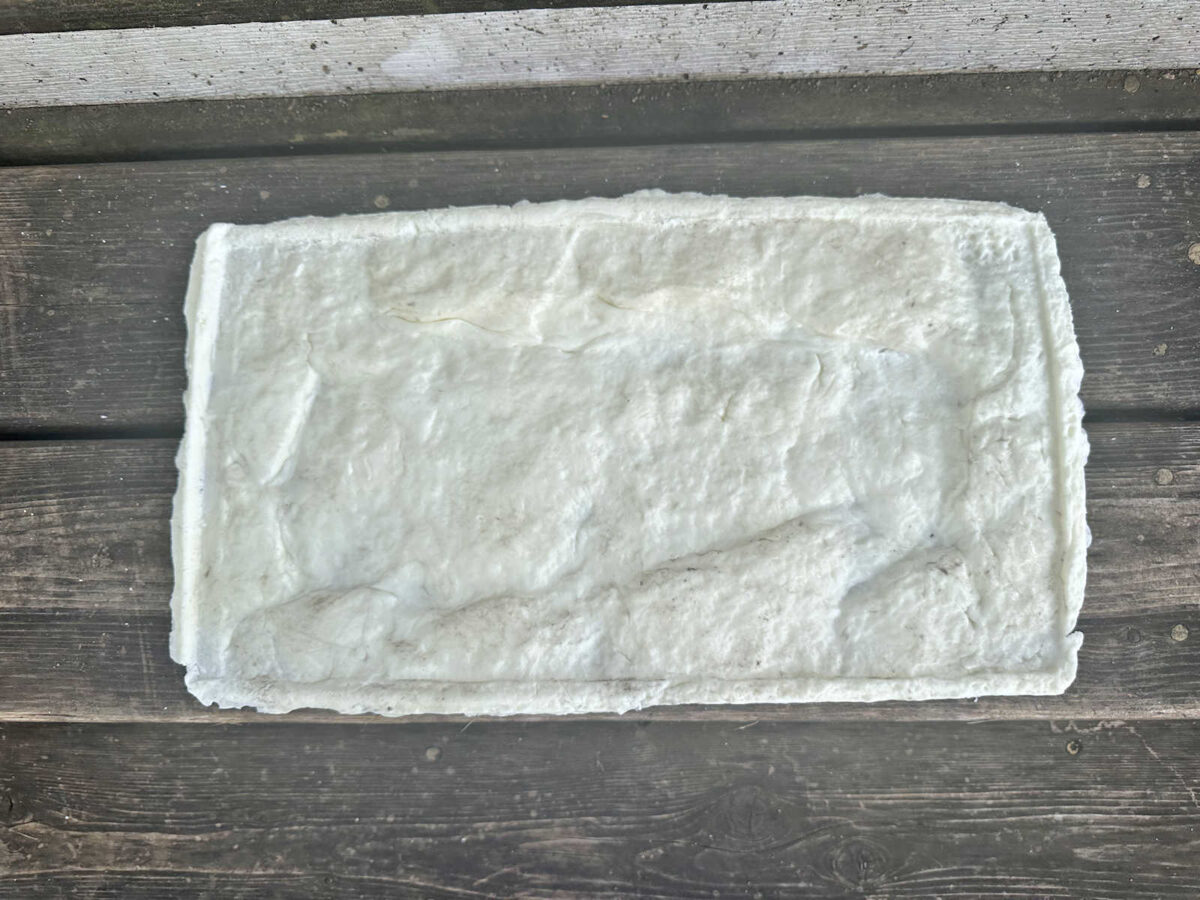 DIY silicone textured stone mat for pouring concrete